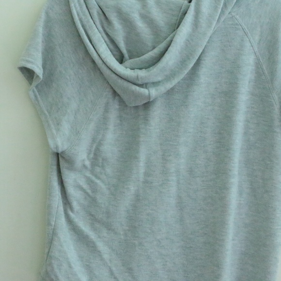 Grey Short Sleeve Hoodie - Picture 2 of 2